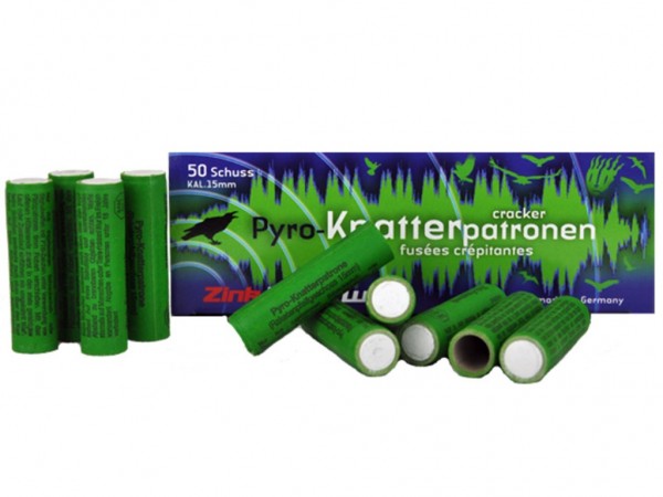 Zink Feuerwerk: Knatterpatronen, Kaliber: 15 mm, 50 Teile